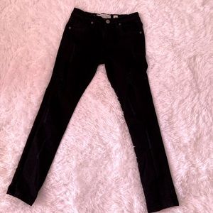 Boys black jeans ripped style skinny